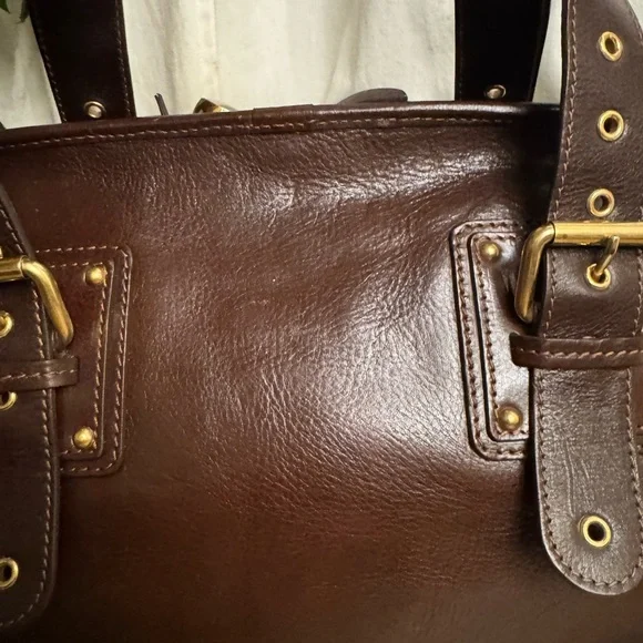 Vintage Marc Jacob Brown Patti Satchel Leather Bag - Picture 10 of 16